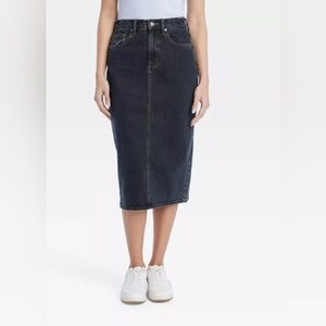 Universal Thread Black Midi Pencil Skirt